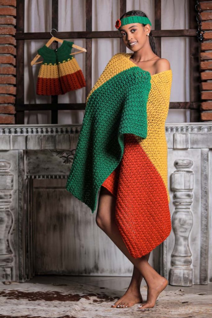 Crochet Sarong Wrap Ethiopian Traditional Dress