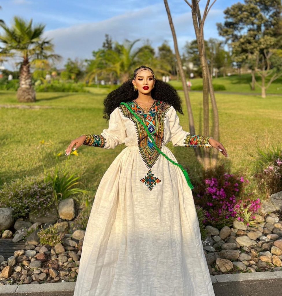 Beautiful Tradition Habesha Kemis - Ethiopian Traditional Dress