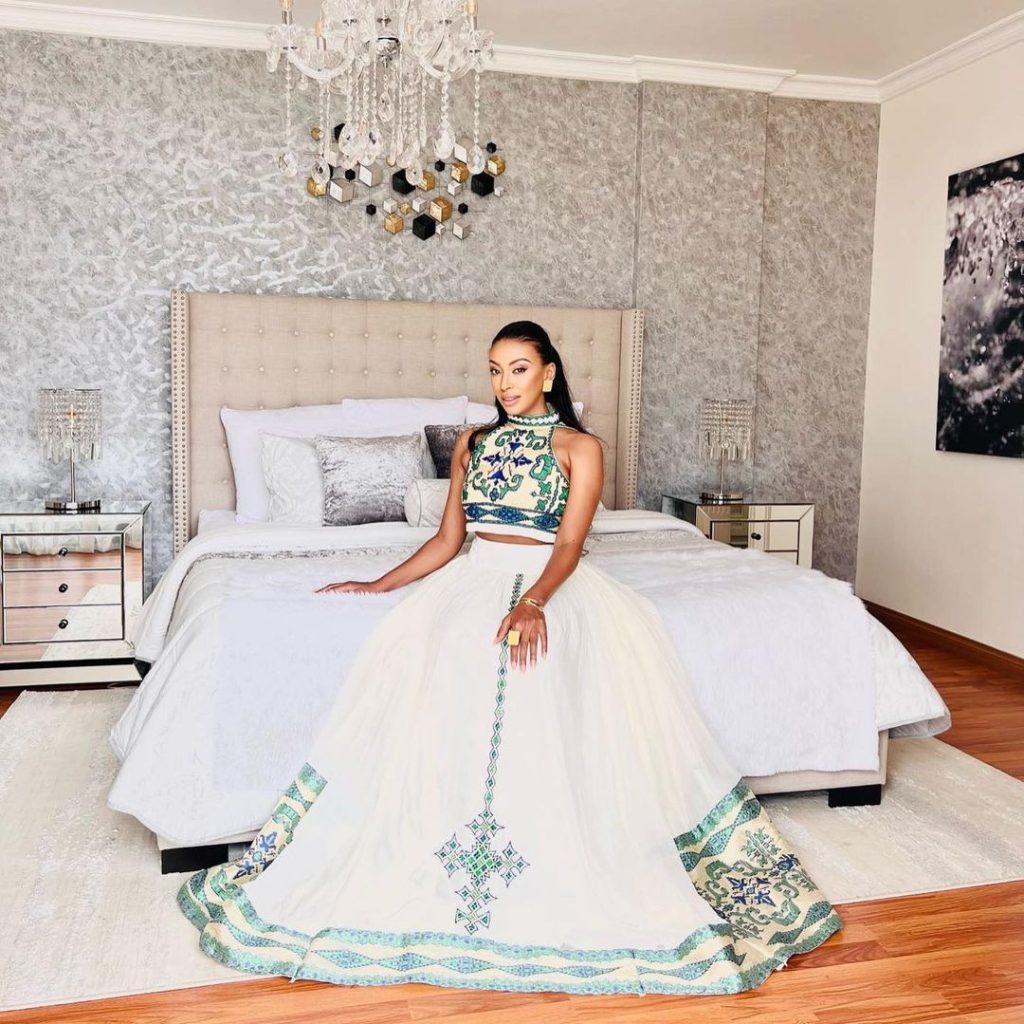 Elegant Top and Skirt Habesha Dress - Ethiopian Traditional Dress